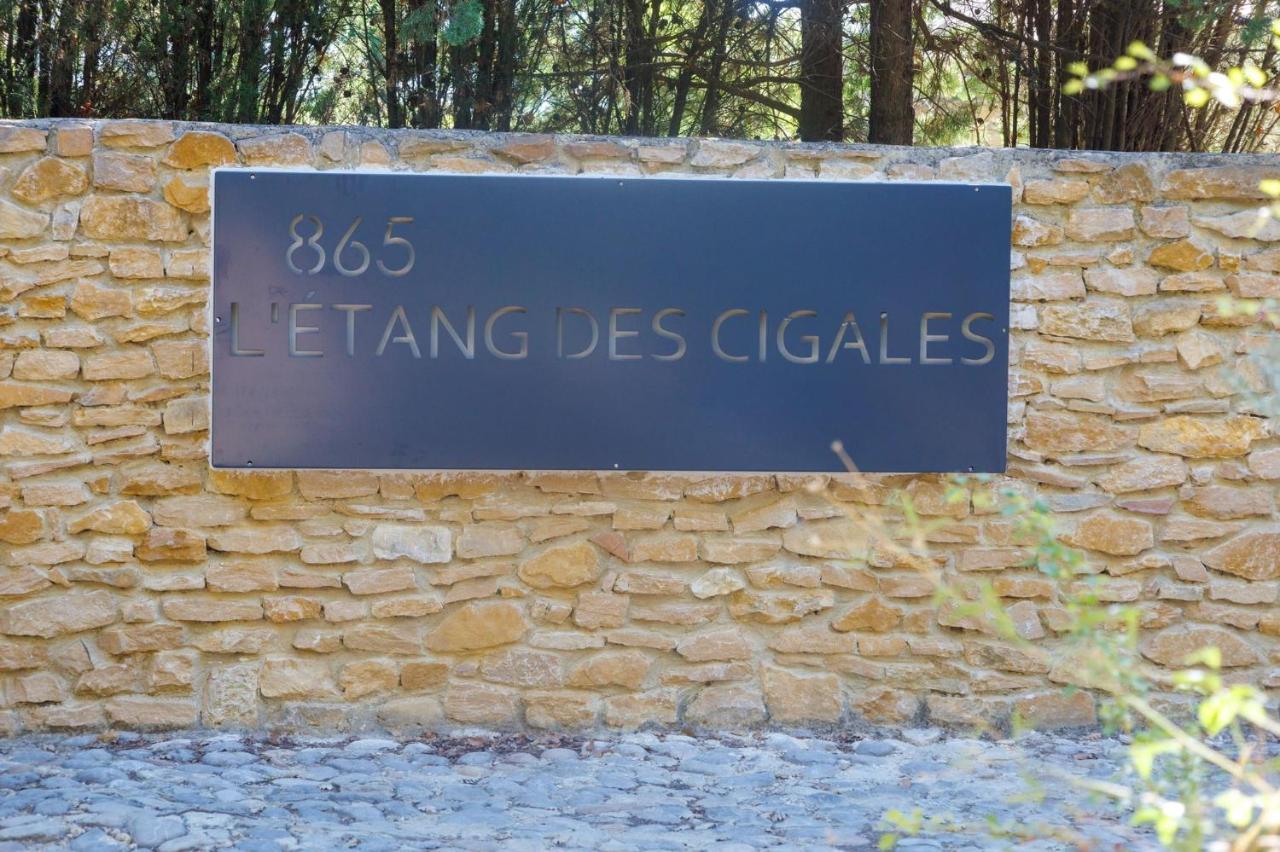 Ferienwohnung L'Etang Des Cigales Uchaux Exterior foto