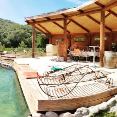Ferienwohnung L'Etang Des Cigales Uchaux Exterior foto